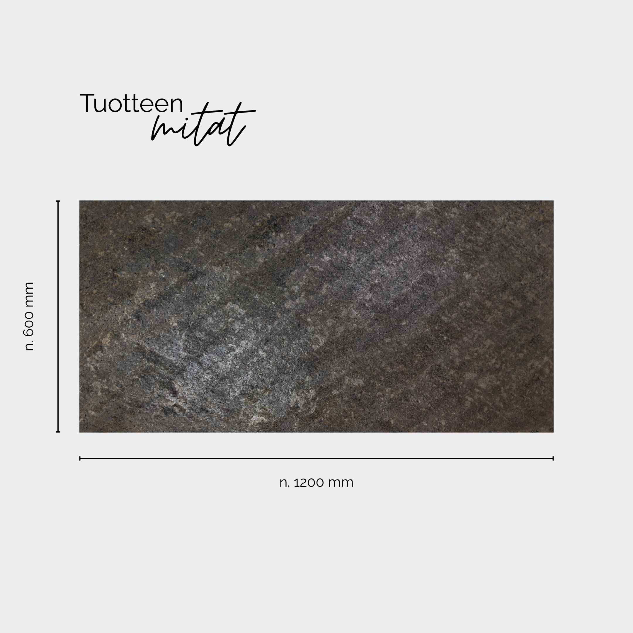 Stone Veneer -kiviviilu, harmaa